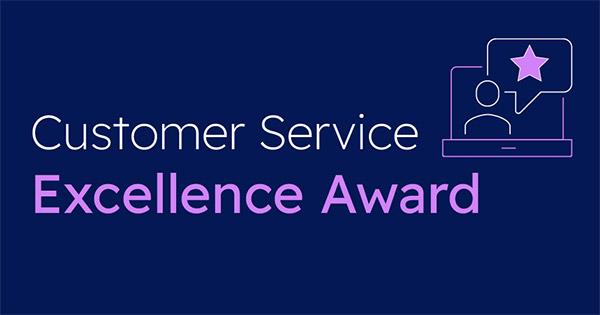 RoS branded customer excellence award banner image