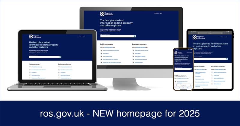 new ros homepage shown on multiple devices