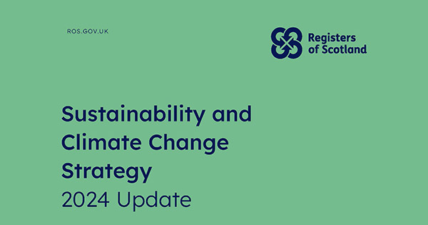 RoS branded sustainability strategy update banner